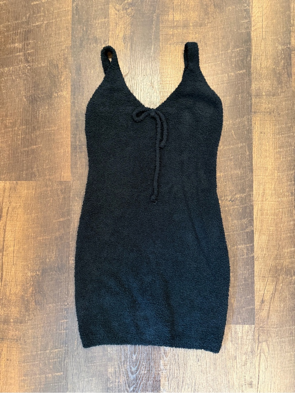 Misscosy Black Women's fleece tank Dress